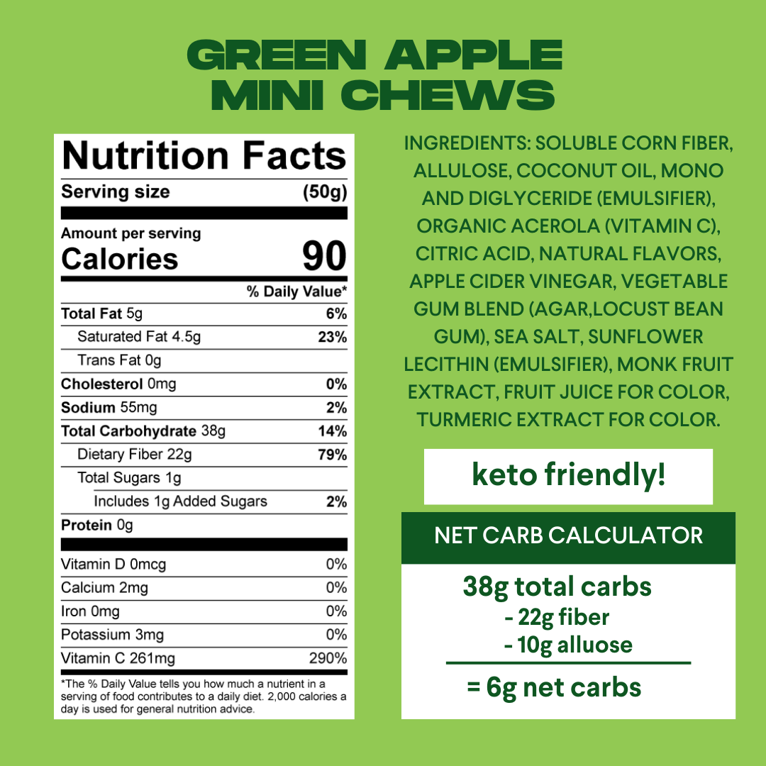 Green Apple Mini Chews
